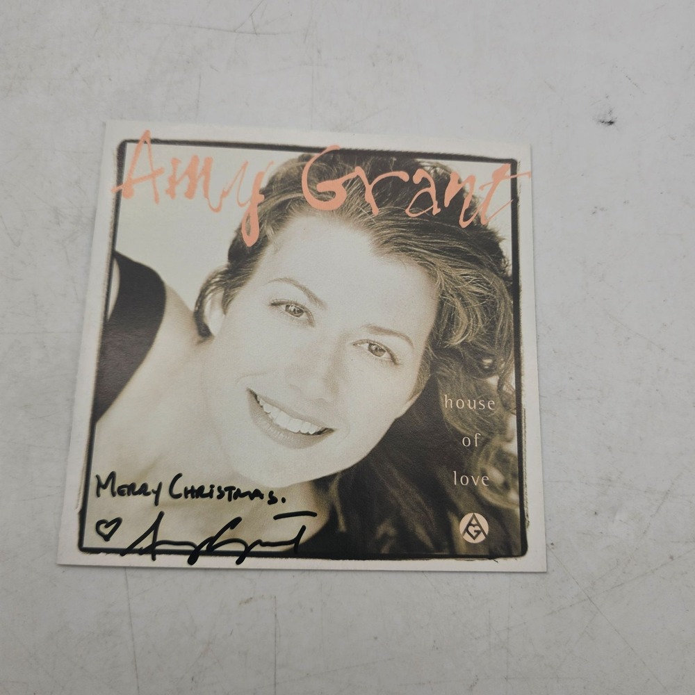 Amy Grant Signed House of Love CD Booklet Autograph Merry Christmas Inscribed